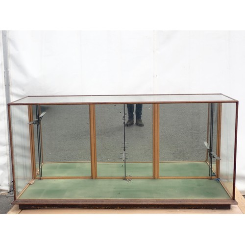 833 - An antique Shop Display Cabinet 6ft W x 3ft H