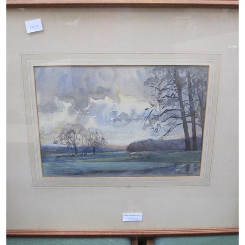 230 - REGINALD D. SHERRIN. Dartmoor Landscape, signed, gouache, 13¾ x 20in; together with a watercolour by... 