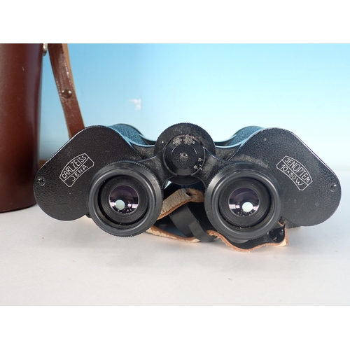 223 - A pair of Carl Zeiss Binoculars, 10x50, in leather case