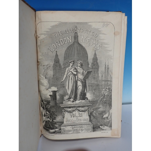 259 - Eight bound sets of The Illustrated London News, Jan-June 1846, Jan-June 1847, July-Dec 1847, Jan-Ju... 