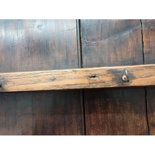 26 - An 18th Century and later oak pot board Dresser and rack fitted two frieze drawers 7ft 3in H x 4ft 3... 