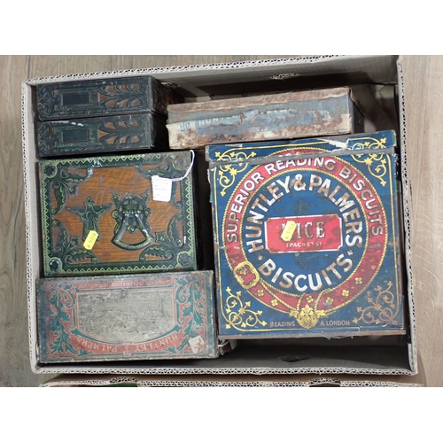 320 - A quantity of decorative Tins including Huntley and Palmer Biscuit Tins