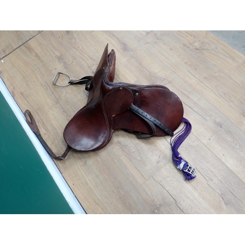 334 - A leather Saddle