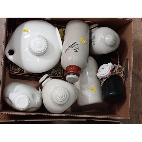 364 - Two boxes of stoneware Hot Water Bottles