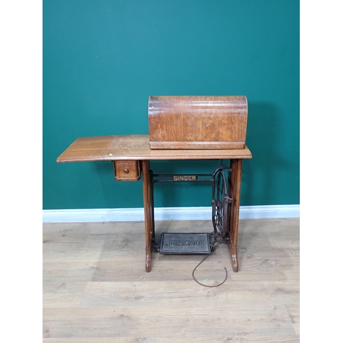 39 - A Singer Sewing Machine on stand