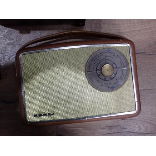 490 - Two boxes of Various Clocks, Barometers Radios etc