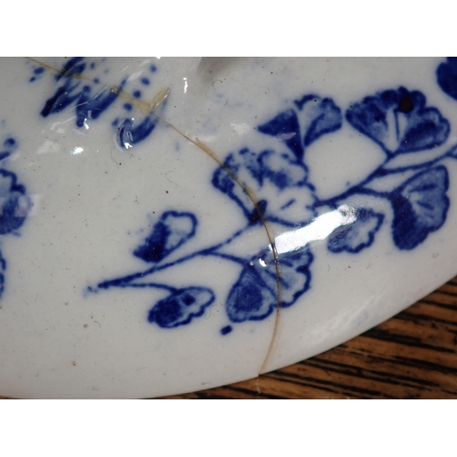 492 - A miniature part Dinner Set in blue and white floral design