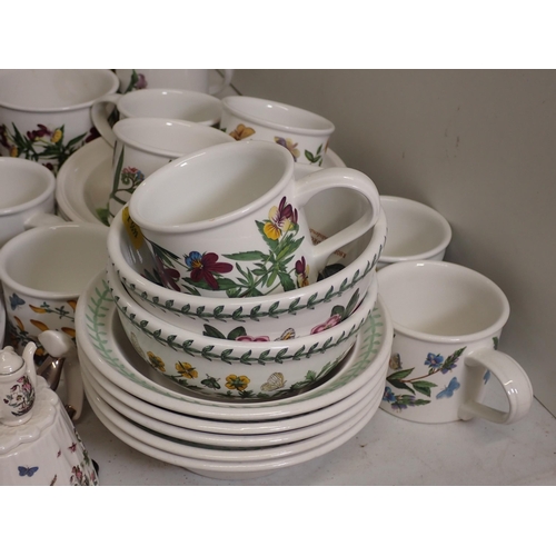 497 - A quantity of Portmeirion China including Teapot, Jars, Plates etc