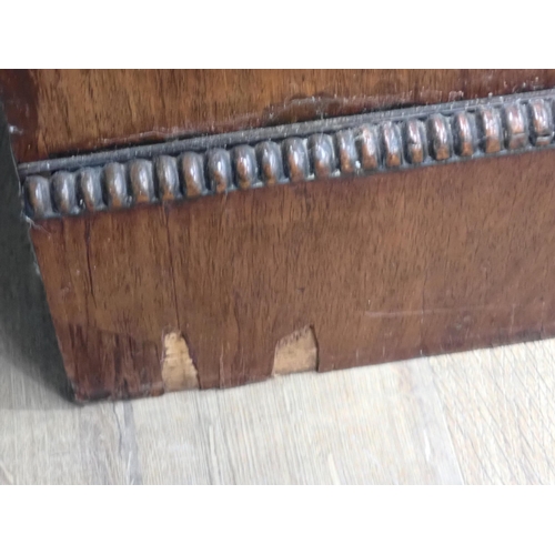 50 - A 19th Century rosewood Chiffonier fitted frieze drawer above pair of cupboard doors flanked by turn... 