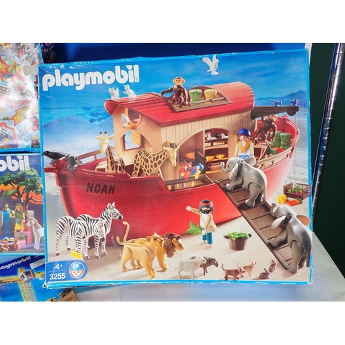 505 - Three Playmobil sets, Noah's Ark, Advent Calendar and Fantasy scene