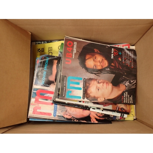 573 - Two boxes of Music Magazines and Newspapers