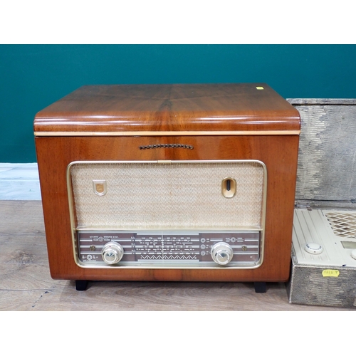 575 - A walnut veneered Transistor Radio and a Marconiphone Radio