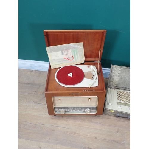 575 - A walnut veneered Transistor Radio and a Marconiphone Radio