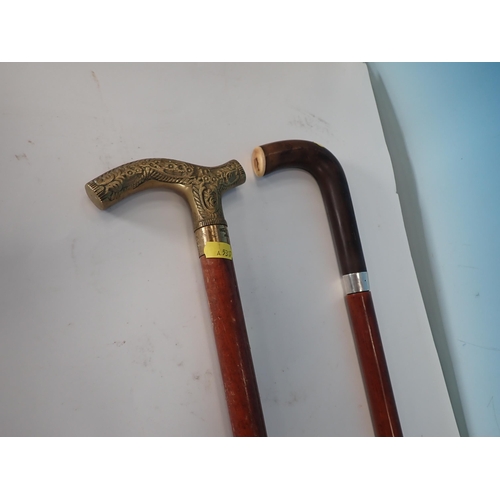 639 - An antique Sword Stick and another Stick