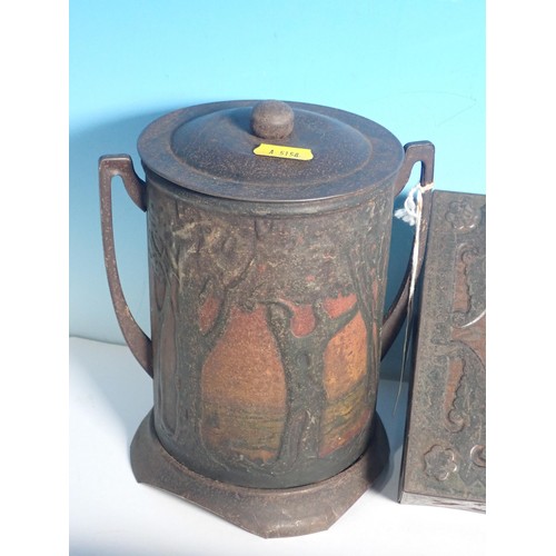 630 - A Barringer & Wallis 'Sylvan Vase' Biscuit Tin and two Huntley and Palmers Biscuit Tins