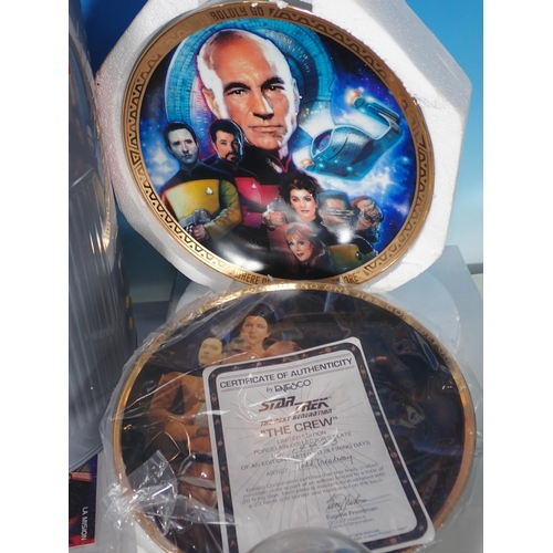 81 - Two boxes of Star Trek Figures and Dioramas and Carry On Bobblehead Dolls