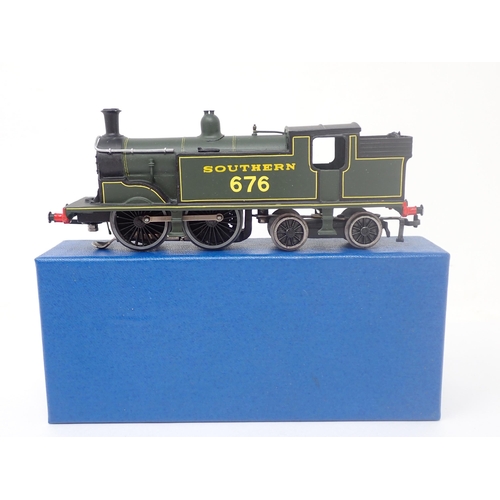 1029 - A Classic Collections 00 gauge 3-rail C22 0-4-4 LSW M7 in olive SR livery. Locomotive in mint condit... 