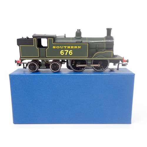 1029 - A Classic Collections 00 gauge 3-rail C22 0-4-4 LSW M7 in olive SR livery. Locomotive in mint condit... 