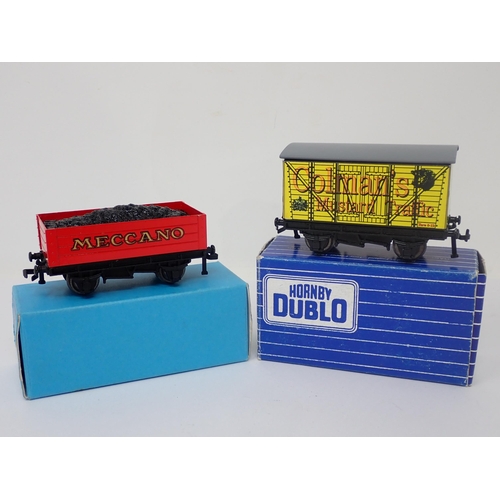 1030 - A boxed B. Huxley limited edition Meccano Coal Wagon and a boxed Colman's Mustard Wagon. Brian Huxle... 