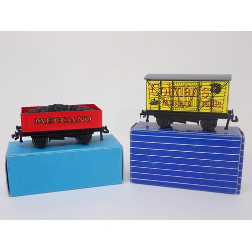 1030 - A boxed B. Huxley limited edition Meccano Coal Wagon and a boxed Colman's Mustard Wagon. Brian Huxle... 