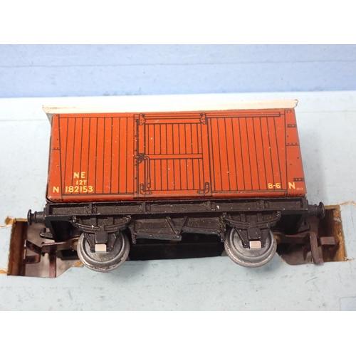 1036 - A rare Hornby-Dublo EDG7 LNER Tank Goods Set with Royal Scot Box. This rare set has a factory date s... 