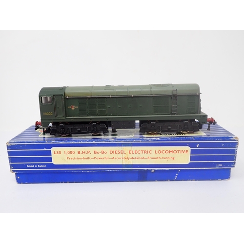 1049 - A boxed Hornby-Dublo L30 Bo-Bo. Locomotive in near mint condition. Roof has no paint loss, fitted wi... 