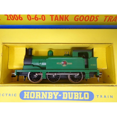 1058 - A boxed Hornby-Dublo No.2006 0-6-0 Tank Goods Set. Locomotive and wagons in mint condition showing n... 