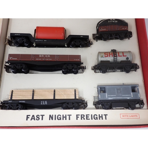 1063 - A boxed Trix Twin Fast Night Freight Set A/C, No. 1/362. Contents very good condition, box very good... 