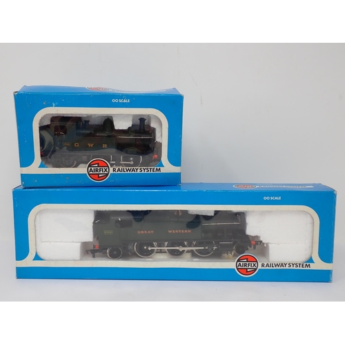 1071 - A boxed Airfix 00 gauge 2-6-2 Prairie Tank Locomotive, a boxed 0-4-2 1400 Class Locomotive, tow boxe... 