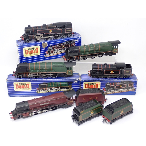 1077 - A boxed Hornby-Dublo EDL12 'Duchess of Montrose' (no box for Tender), a boxed EDL18 2-6-4T Locomotiv... 