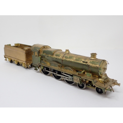 1090 - A boxed Fulgurex No.190 4-6-0 King Class unpainted Locomotive. Brass has surface marked with age. Bo... 