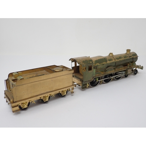 1090 - A boxed Fulgurex No.190 4-6-0 King Class unpainted Locomotive. Brass has surface marked with age. Bo... 