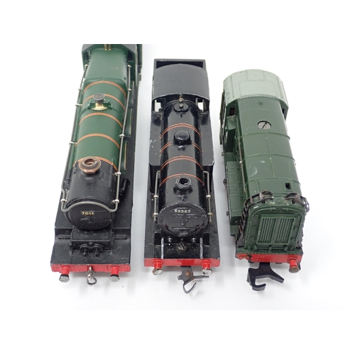 1091 - An unboxed Hornby-Dublo 3-rail LT20 'Bristol Castle' Locomotive VG-Exc, an unboxed EDL7 0-6-2T GC, a... 