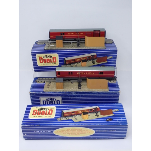 1094 - A boxed Hornby-Dublo T.P.O Mail Van Set (complete) and another without packing, Engine Shed, Control... 