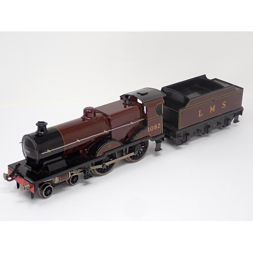 1100 - A boxed Bassett-Lowke No.5302/0 0 gauge 3-rail LMS Midland Compound 4-4-0 Locomotive, excellent cond... 