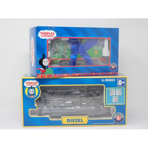 1108 - A boxed Lionel 0 gauge Thomas the Tank Engine Series 'Percy' and 'Diesel' Locomotive. Appear unused ... 