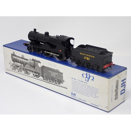 1112 - A DJH kitbuilt 00 gauge SR 'L' Class Locomotive No.1781 in Southern black livery, in original box