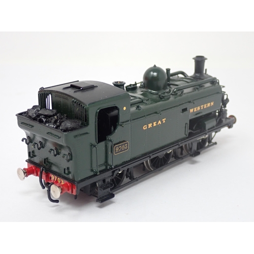 1119 - A Samhongsa brass kit built 00 gauge G.W.R. 97xx Class 0-6-0T Locomotive No.9703. With condensing ap... 