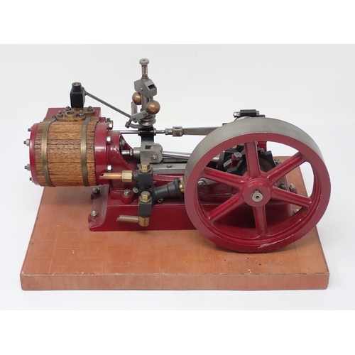 1127 - A scratch built scale model of a Horizontal Steam Engine