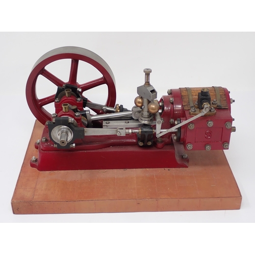 1127 - A scratch built scale model of a Horizontal Steam Engine