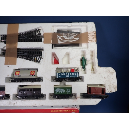 1135 - A boxed Hornby 00 gauge 'Mainline Steam' Set with L.N.E.R. B12 Locomotive and a Diesel Goods Set in ... 