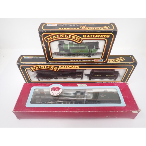 1141 - A boxed Dapol 00 gauge 'County of Stafford' Locomotive in B.R. green livery, a boxed Mainline rebuil... 