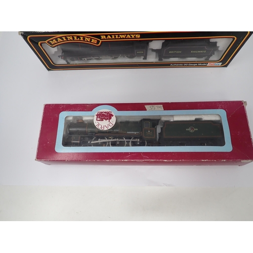 1141 - A boxed Dapol 00 gauge 'County of Stafford' Locomotive in B.R. green livery, a boxed Mainline rebuil... 