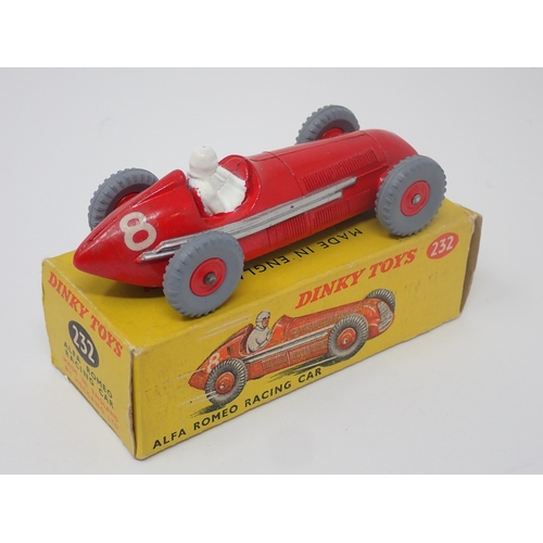 1162 - A boxed Dinky Toys No.232 Alfa Romeo Racing Car with plastic hubs