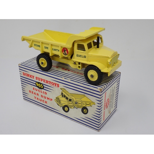 1166 - A boxed Dinky Supertoys No.965 Euclid Rear Dump Truck with packing