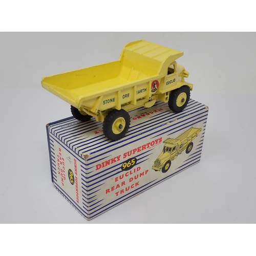 1166 - A boxed Dinky Supertoys No.965 Euclid Rear Dump Truck with packing