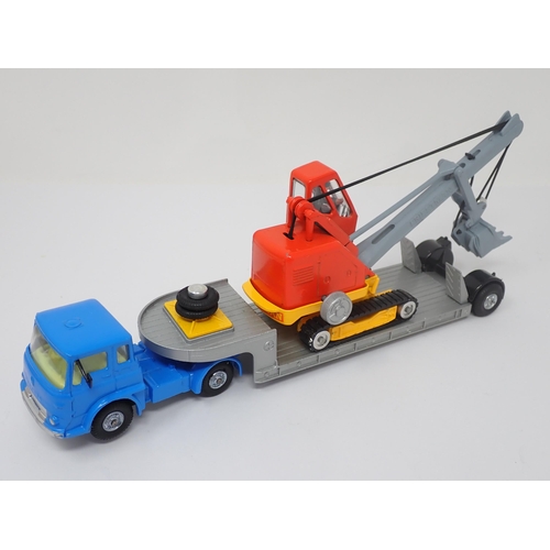 1190 - A boxed Corgi Major No.27 Gift Set Machinery Carrier with Bedford Tractor Unit and Priestman 'Cub' S... 