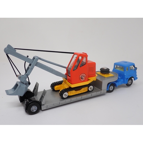 1190 - A boxed Corgi Major No.27 Gift Set Machinery Carrier with Bedford Tractor Unit and Priestman 'Cub' S... 