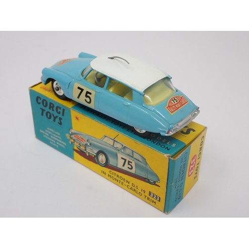 1197 - A boxed Corgi Toys No.323 Monte-Carlo Citroen D.S.19