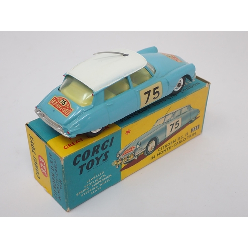 1197 - A boxed Corgi Toys No.323 Monte-Carlo Citroen D.S.19